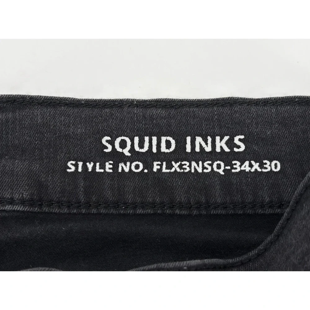 Mugsy Jeans, Designed in Chicago, Stretch Denim, Squid Inks, Men's Size 34x30